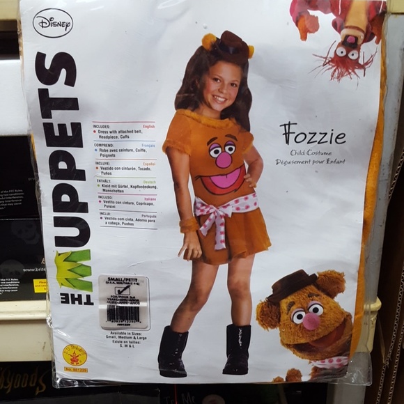 Fozzie the Muppets costume for child girl,